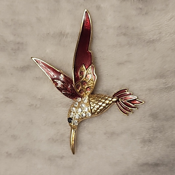 Hummingbird Brooch - Picture 1 of 3